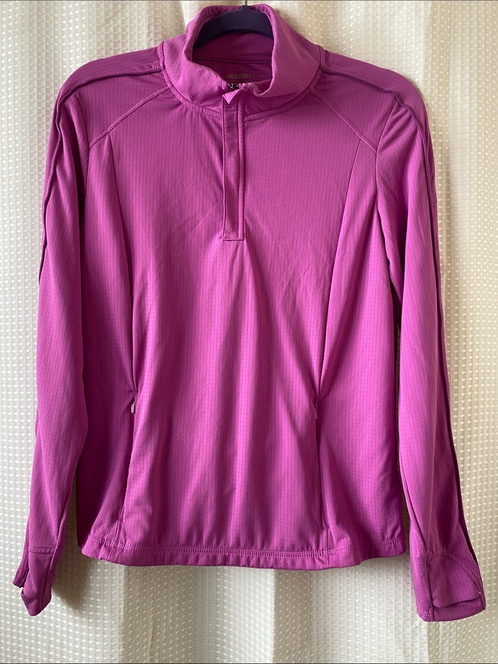 Mondetta Fuchsia Half-Zip Athletic Pullover